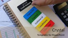  Presentation with liquidity analysis - Beautiful theme featuring credit 5c analysis backdrop and a coral colored foreground