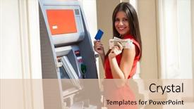  Presentation with credit card - PPT layouts featuring credit card at atm background and a lemonade colored foreground