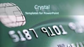  Presentation with credit card - Colorful theme enhanced with credit card background with shallow backdrop and a ocean colored foreground