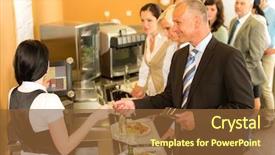  Presentation with pay - Beautiful theme featuring beautiful young hippie girl has a rest on the nature backdrop and a yellow colored foreground