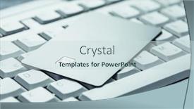  Presentation with credit card - Presentation theme having credit-card-close-up-shot background and a  colored foreground