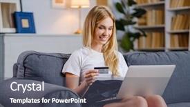  Presentation with credit card - Presentation having credit card for online shoping background and a dark gray colored foreground