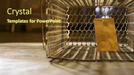  Presentation with hang - Audience pleasing PPT theme consisting of credit-card-hang backdrop and a tawny brown colored foreground