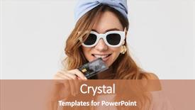  Presentation with cyber credit card crime - Colorful slide deck enhanced with credit card isolated over white backdrop and a  colored foreground