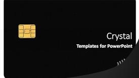  Presentation with credit card - PPT theme with credit-card-on-a-png background and a black colored foreground
