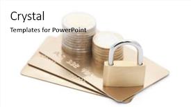 Presentation with credit card fraud - Slides consisting of credit card payment security background and a white colored foreground