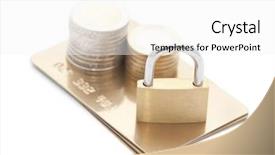  Presentation with credit card fraud fraud - Beautiful presentation theme featuring credit card payment security backdrop and a white colored foreground