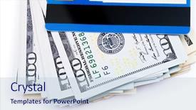  Presentation with blank whiteboard isolated on white - Beautiful presentation theme featuring credit card security - isolated money on a white backdrop and a  colored foreground