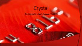  Presentation with cyber credit card crime - Colorful slide deck enhanced with credit card backdrop and a red colored foreground