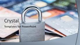  Presentation with mechanical - Amazing PPT layouts having credit cards and simle mechanical backdrop and a light blue colored foreground