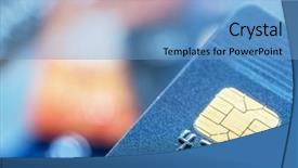  Presentation with credit card fraud fraud - Presentation theme consisting of credit cards financial business background background and a teal colored foreground