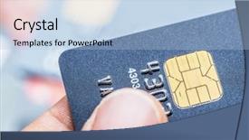  Presentation with credit card fraud fraud - Slides featuring credit cards financial business background background and a light blue colored foreground