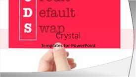  Presentation with credit card - Theme consisting of credit-default-swap-explained background and a red colored foreground