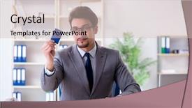  Presentation with tyre elevator motor car - Presentation design featuring credit repair - agent offering car motor insurance background and a soft green colored foreground