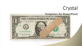  Presentation with credit repair - Audience pleasing theme consisting of credit repair - dollar bill with adhesive band backdrop and a white colored foreground
