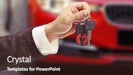  Presentation with car body repairer holding - Audience pleasing slide set consisting of credit repair - male hand holding car keys backdrop and a tawny brown colored foreground
