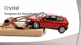  Presentation with instrument of car - Theme enhanced with credit repair - model car in a mousetrap background and a white colored foreground