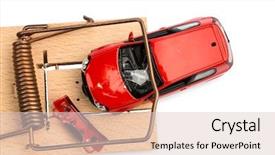  Presentation with credit repair - Cool new PPT theme with credit repair - model car in a mousetrap backdrop and a lemonade colored foreground