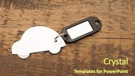  Presentation with credit repair - Presentation with credit repair - model car with blank tag background and a tawny brown colored foreground