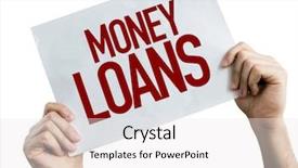  Presentation with credit risk - Beautiful slide deck featuring credit risk bank customers - money loans placard isolated backdrop and a white colored foreground