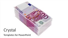  Presentation with credit union - Presentation design having credit union - 500 euro background and a white colored foreground