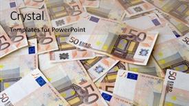  Presentation with business vision - PPT theme with credit union - concept or conceptual euro paper background and a coral colored foreground