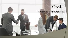  Presentation with important - Amazing theme having credit union - discussion of the important contract backdrop and a light gray colored foreground