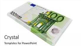  Presentation with credit union - PPT theme with credit union - euro 100 background and a white colored foreground