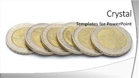  Presentation with credit union - Slide set enhanced with young woman drinking water after fitness exercise cold drink at summer green park outdoor sport background and a seafoam green colored foreground