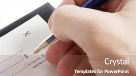  Presentation with credit union - Presentation design enhanced with credit union - male hand filling background and a tawny brown colored foreground