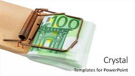  Presentation with credit union - Amazing slide set having credit union - many euro banknotes backdrop and a white colored foreground