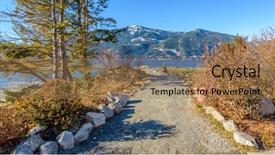  Presentation with ocean trade - Slides enhanced with creek dive site in vancouver background and a coral colored foreground