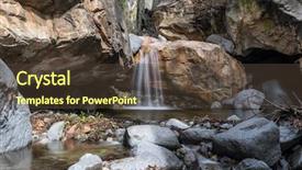  Presentation with people of los angeles - Theme featuring creek in the san gabriel background and a tawny brown colored foreground