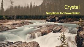  Presentation with canadian culture canada china national - Colorful presentation theme enhanced with creek in yoho national park backdrop and a violet colored foreground