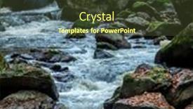  Presentation with water - Slide deck featuring creek-with-running-water background and a tawny brown colored foreground