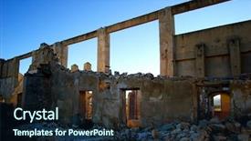  Presentation with industry - Audience pleasing theme consisting of creep concrete - abandoned factory - rural industry backdrop and a  colored foreground