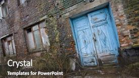  Presentation with abandoned - Audience pleasing presentation consisting of creep concrete - wall of abandoned factory backdrop and a tawny brown colored foreground