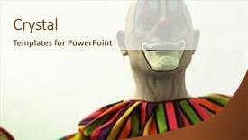  Presentation with creepy - Audience pleasing PPT theme consisting of creepy clown looms in your nightmares - filtered clown statue at a festival carnival backdrop and a cream colored foreground