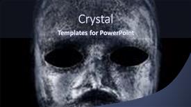  Presentation with creepy - Presentation featuring creepy-mask-isolated-on-black background and a wine colored foreground