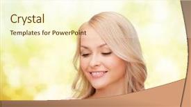  Presentation with anti age - Audience pleasing PPT layouts consisting of creme anti age - health beauty and spa concept backdrop and a  colored foreground