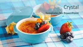  Presentation with burnt - Amazing presentation theme having creme brulee cream brulee burnt backdrop and a light blue colored foreground