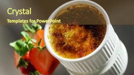  Presentation with burnt - Amazing slides having creme brulee cream brulee burnt backdrop and a  colored foreground