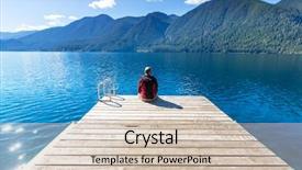  Presentation with olympic - PPT layouts featuring crescent at olympic national park background and a  colored foreground