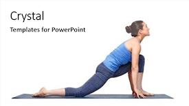  Presentation with surya - Slide deck enhanced with crescent lunge pose in surya background and a white colored foreground