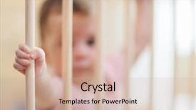  Presentation with child adoption - Theme enhanced with crib help for kids adoption background and a soft green colored foreground