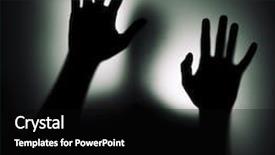  Presentation with fear - Slide set featuring crime - fear background and a black colored foreground