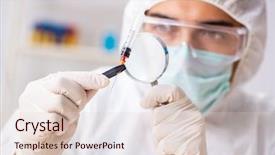  Presentation with crime analysis - Slide deck with crime analysis - young expert criminologist working background and a lemonade colored foreground