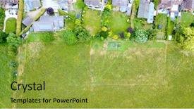  Presentation with neighborhood - Cool new PPT theme with crime mapping - aerial photo about rural countryside backdrop and a gold colored foreground