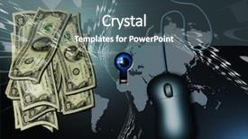  Presentation with earth eye - Amazing presentation theme having crime mapping - cash a pc mouse binary backdrop and a ocean colored foreground