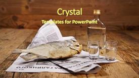  Presentation with vodka - Presentation with crime newspaper - russian snack vodka and dried background and a tawny brown colored foreground